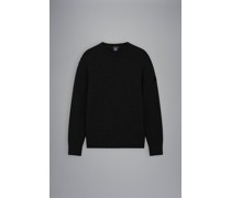 Bretagne Pullover mit Zopfmuster aus Wolle
