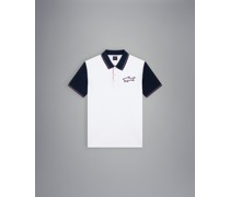 Piqué-Poloshirt aus Baumwolle mit Stickerei