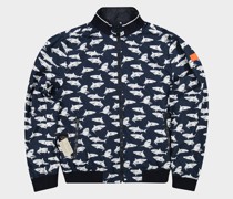 Reversible jacket with Shark print