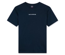 T-Shirt aus Baumwolle mit Reflex Print