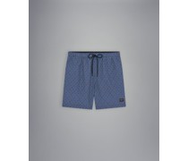 Save the Sea Badehose mit Shark-Print