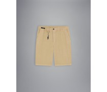 Leinen-Bermudashorts mit Tunnelzug