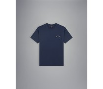 T-Shirt aus Baumwolle mit Hai-Print und Paul&Shark-Logo