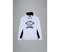 Hoodie aus Baumwolle mit Prints