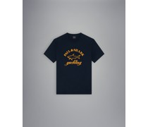 Baumwoll-T-Shirt mit Grafik-Print