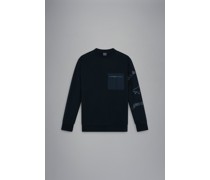 Baumwoll-Hoodie mit Logo-Print