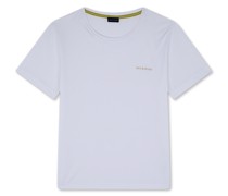 T-Shirt aus Baumwolle mit Print, Frau, White, Größe: XS