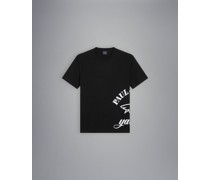 T-Shirt aus Bio-Baumwolle mit Logo-Print