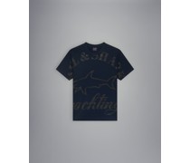 T-Shirt aus Bio-Baumwolle mit Maxi Paul&Shark-Logo