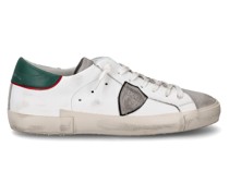 Prsx: Weiße/Grüne Sneakers für Herren