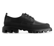 Klobige Derby-Lederschuhe