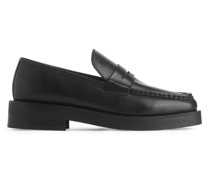Leder-Pennyloafer