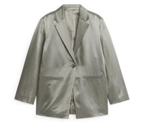 Oversized-Blazer Aus Satin