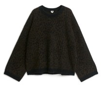 Jacquard-Pullover Aus Alpakamischung