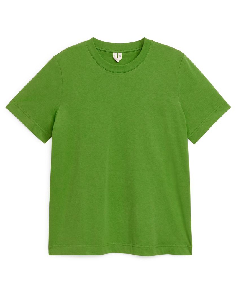 Arket Damen T-Shirt Mit Rundhalsausschnitt