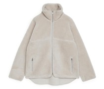 Teddyjacke Mit Stehkragen