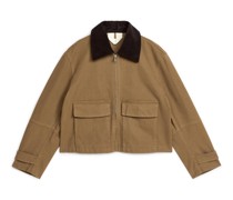 Jacke Aus Canvas Mit Reißverschluss