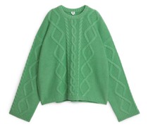 Zopfpullover Aus Wolle