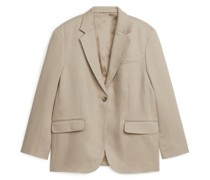 Strukturierter Blazer Aus Leinenmischung