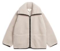 Teddyjacke Mit Leder