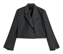 Kurzer Blazer Aus Wollmischung