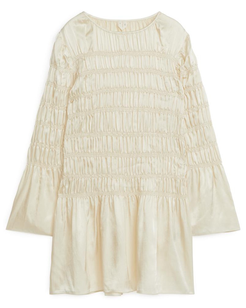 Arket Damen Gesmoktes Minikleid
