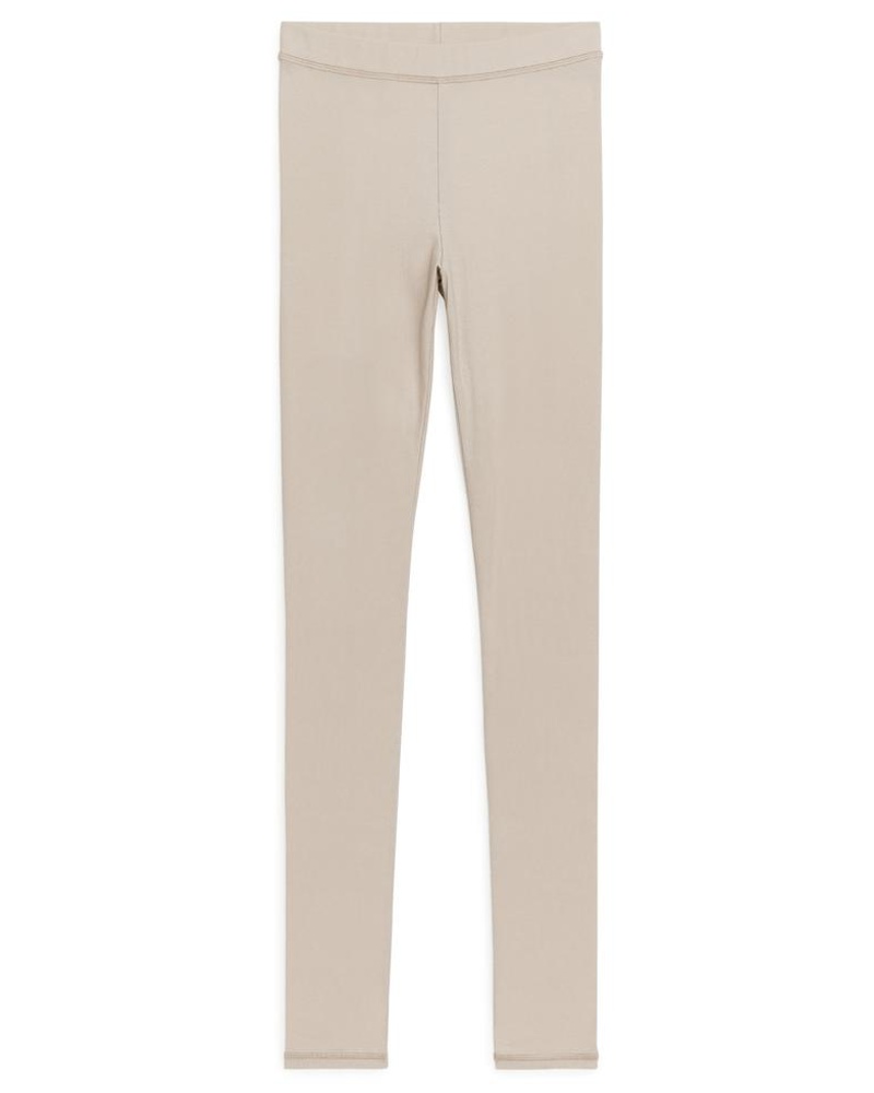 Arket Damen Gerippte Jersey-Leggings