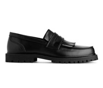 Loafer Aus Leder Mit Fransen