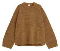 Lockerer Pullover aus Baumwollmischgewebe