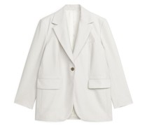 Oversize-Blazer Aus Wolltwill