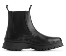 Lederstiefelette Mit Klobiger Sohle