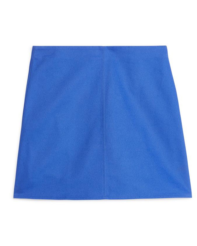 Arket Damen Minirock Aus Baumwoll-Twill