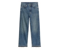 Rose Cropped Straight Stretchjeans