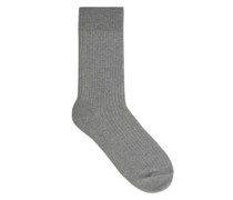 Gerippte Socken aus Supima-Baumwolle