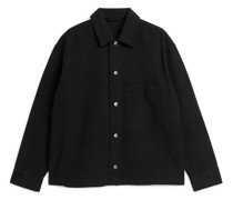 Utility-Overshirt Aus Canvas In Stückfärbung