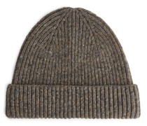 Rippstrick-Wollbeanie