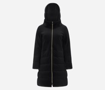 PARKA AUS DIAGONALER WOLLE UND<br> ECOAGE