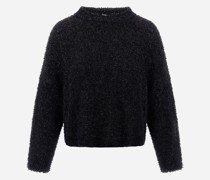 FLUFFY COTTON KNIT PULLOVER