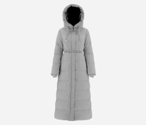 LANGER PARKA AUS KASCHMIR UND SEIDE MIT GÜRTEL