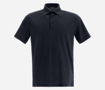 POLOSHIRT AUS CRÊPE-JERSEY