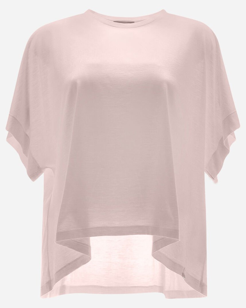 Herno Damen T-SHIRT AUS SEIDENJERSEY
