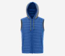 WESTE AUS NYLON ULTRALIGHT & FLEECE