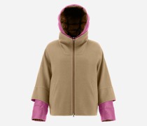2-IN-1-WENDEJACKE AUS DOPPELTER WOLLE UND<br>NYLON ULTRALIGHT