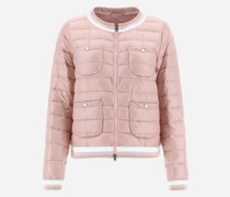BOMBEJACKE AUS NYLON ULTRALIGHT & GESTREIFTEM GEWEBE