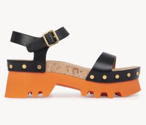 CHLOÉ Owena Plateau-Sandale Schwarz