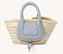 CHLOÉ Marcie Mini-Korbtasche Blau