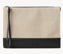 CHLOÉ Chloé Sense Tasche mit Reißverschluss Schwarz