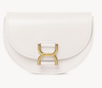 CHLOÉ Marcie Mini-Tasche mit Überschlag Weiß