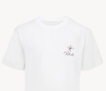 CHLOÉ Besticktes T-Shirt Weiß