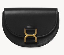CHLOÉ Marcie Mini-Tasche mit Überschlag Schwarz